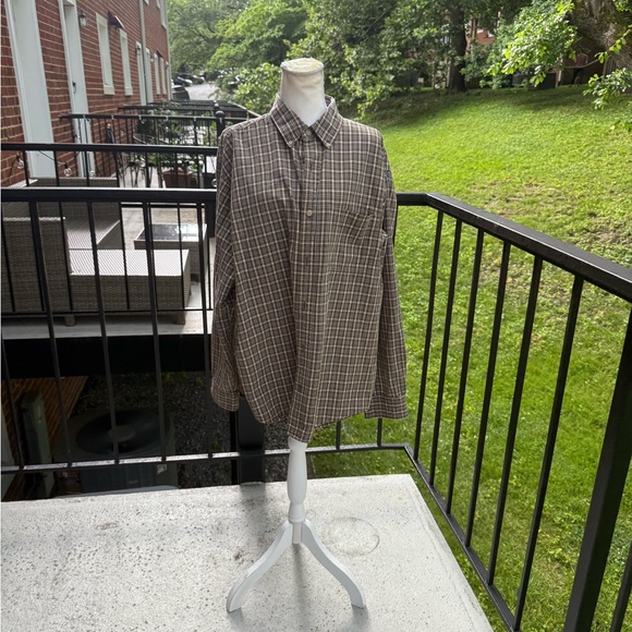 Woolrich Men's Plaid Brown Shirt Size XL - Picture 7 of 13